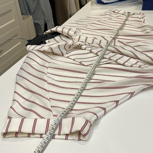 MAJE Imaly Rayure striped satin short playsuit size 1 - Picture 9 of 10